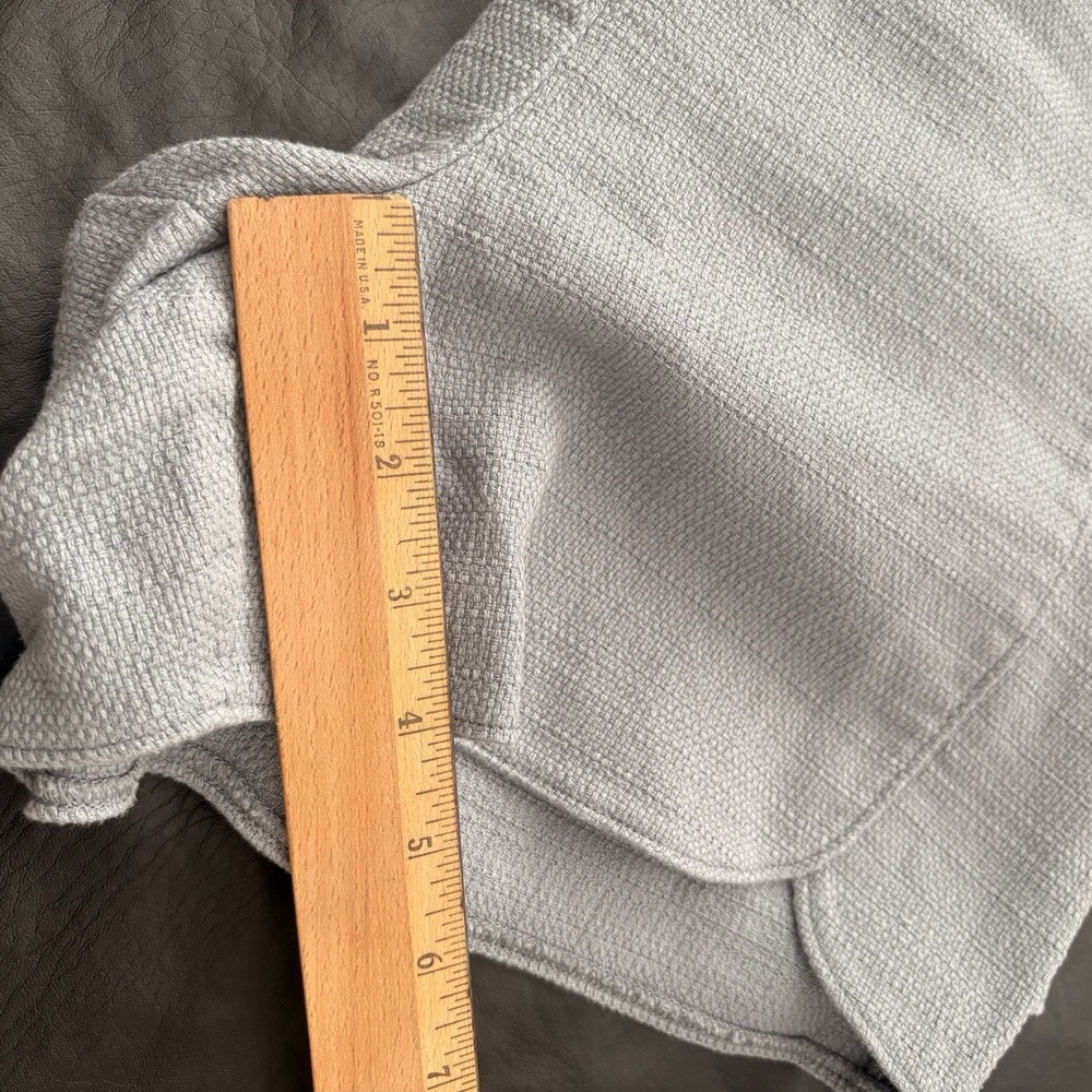 Loft Riviera Shorts Light Gray Double-Button Front size 10 - Picture 9 of 9